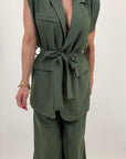 Coordinato gilet con fusciacca 15905