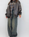 Biker ecopelle vintage 30294