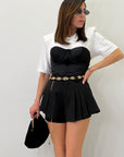 Shorts con pizzo 8913