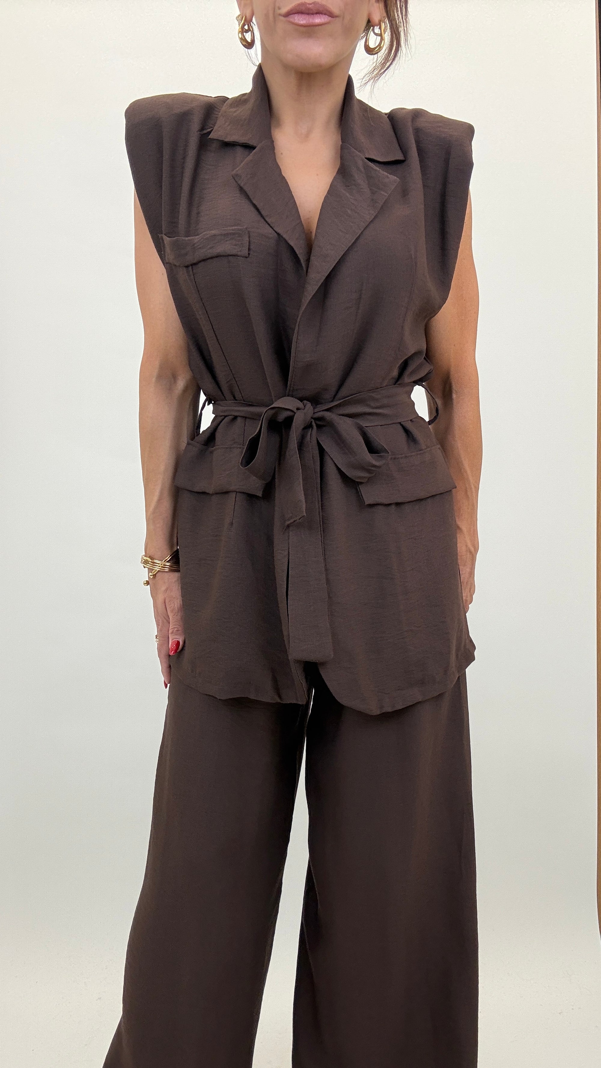 Coordinato gilet con fusciacca 15905