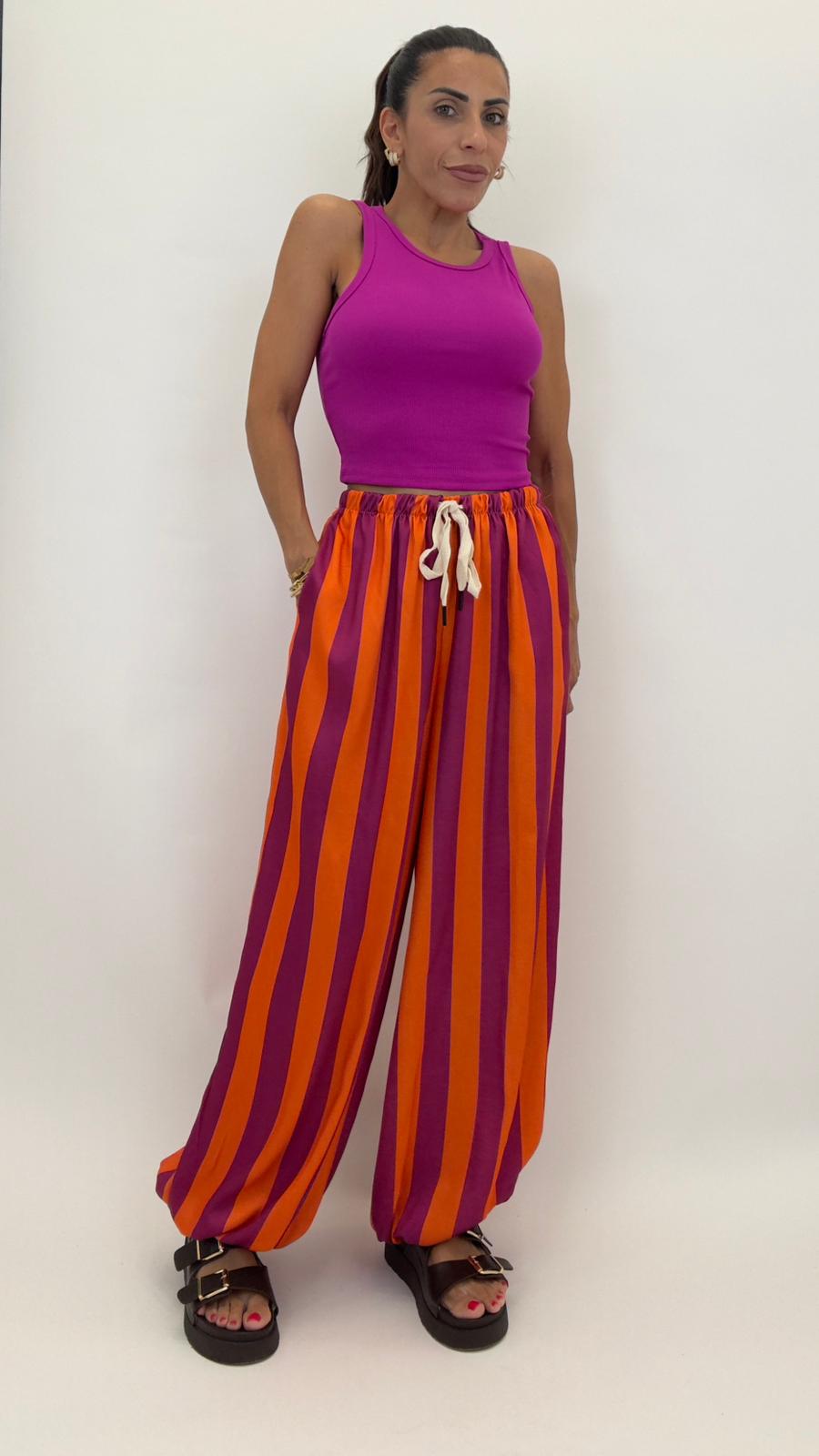 Pantalone a righe 6651-88