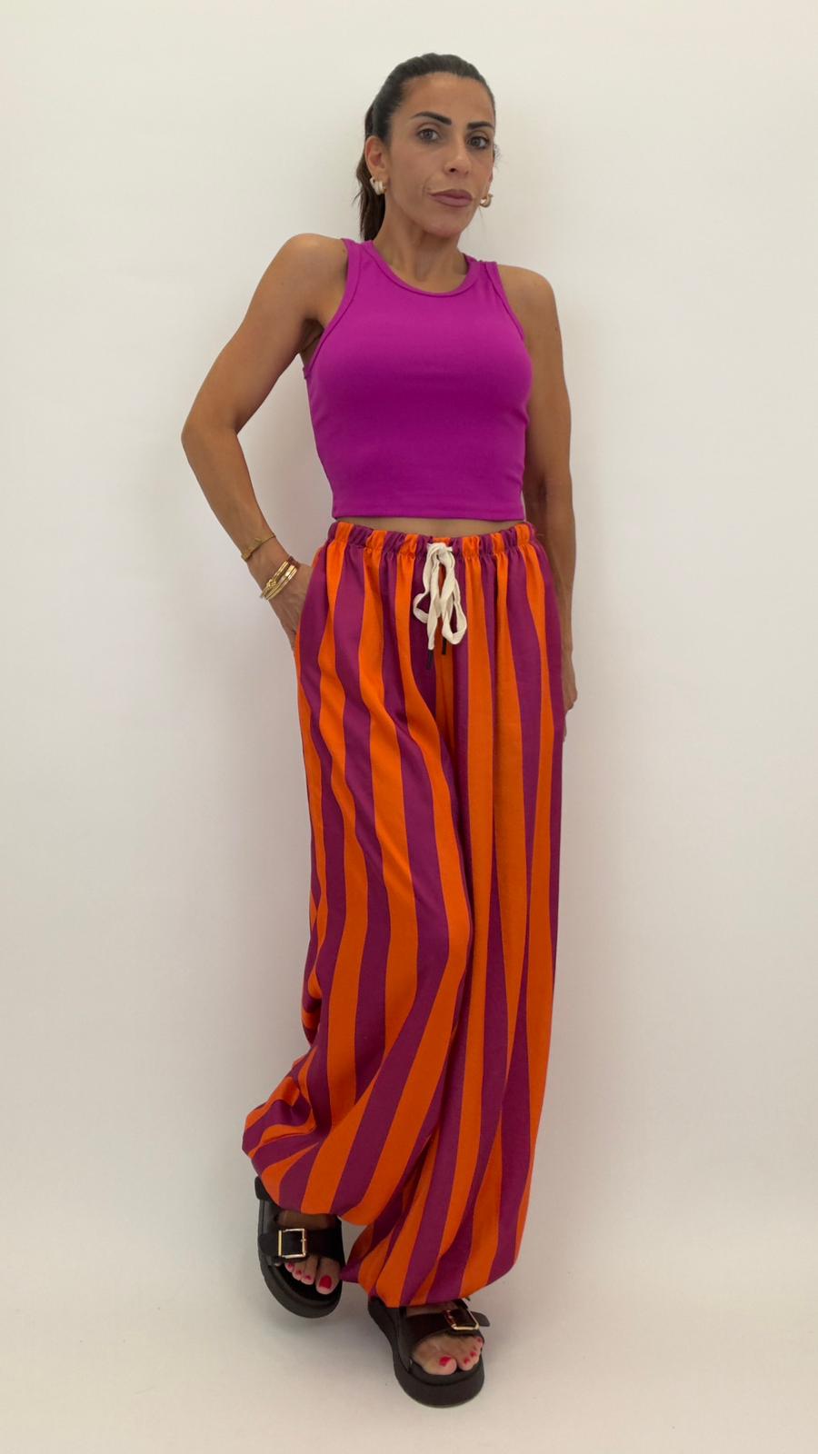 Pantalone a righe 6651-88
