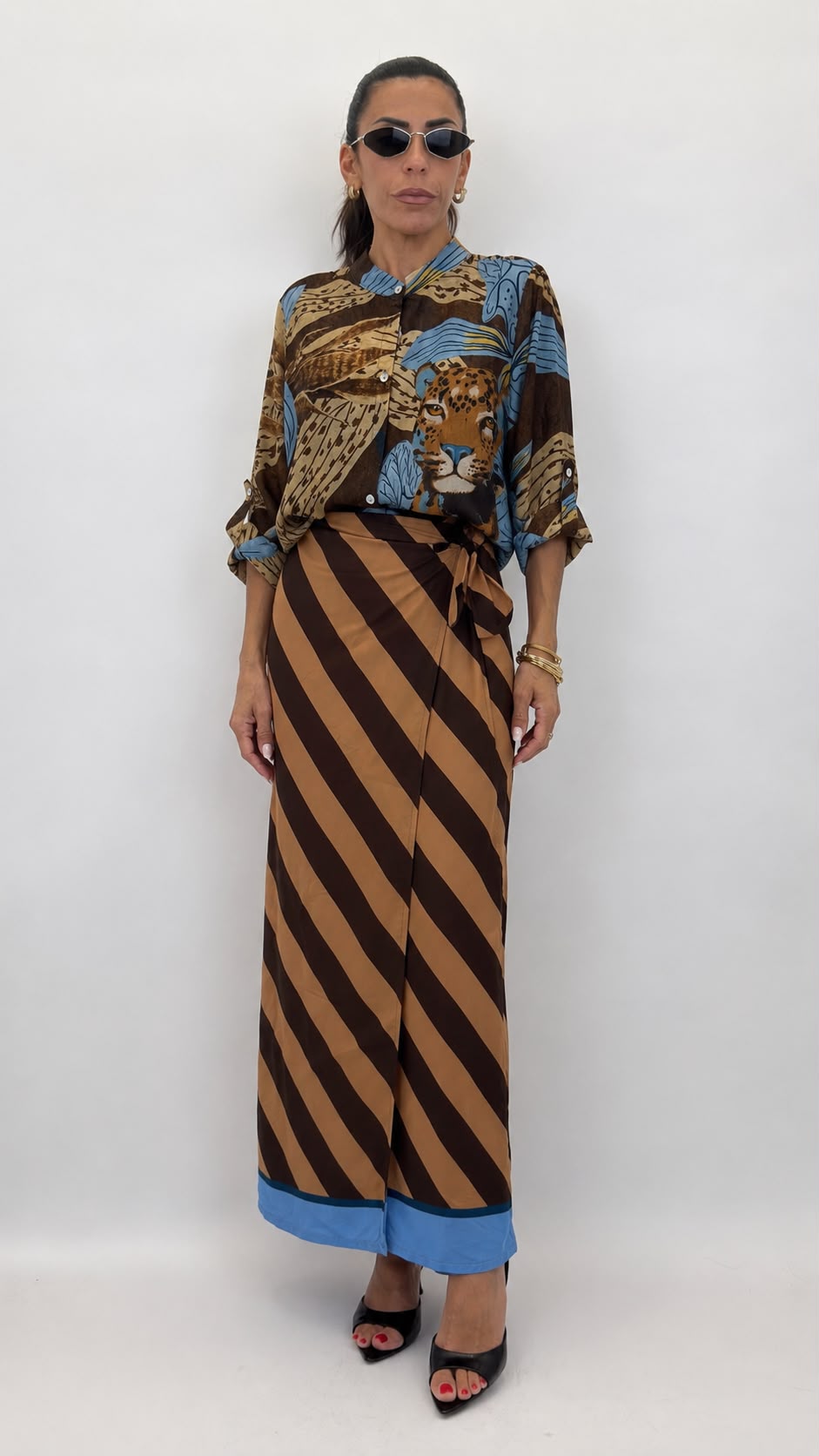 Gonna lunga Stripes 26272