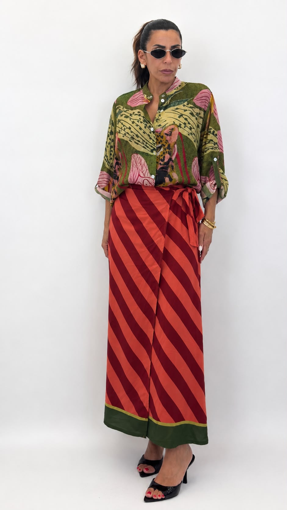 Gonna lunga Stripes 26272