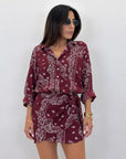 Camicia coreana Paisley