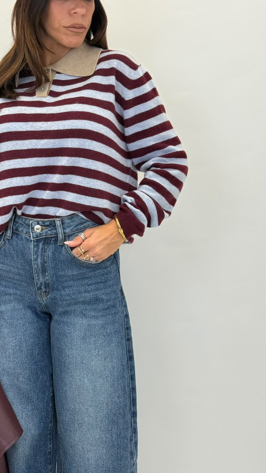 Pullover a righe 91061