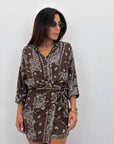 Camicia coreana Paisley